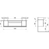 Тумба под раковину LAUFEN PALACE 150x38 два выдвижных ящика 4.0135.4.075.463.1